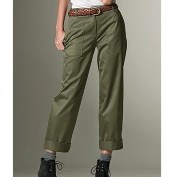 Victoria's Secret Women's Pants Size 0 The Marisa Fit Khaki Green - Picture 1 of 7